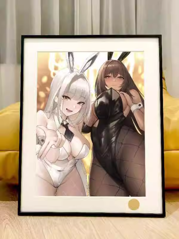 【Pre-sale】Decorative Painting of Black & White Bunny Girl-Nikke-XingKong Studio