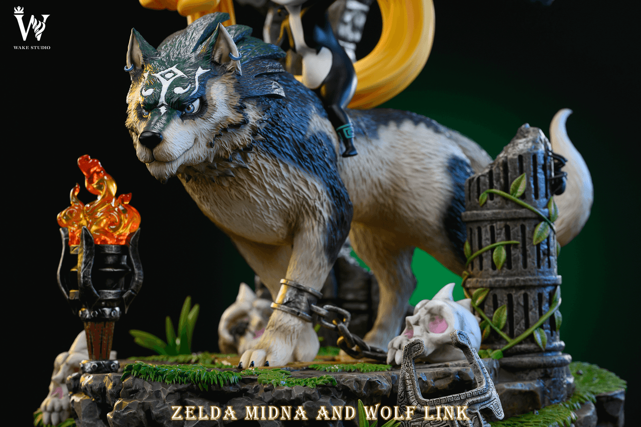 【Sold out no more】1/4 Scale Wolf Link and midna-The Legend of Zelda-Wake Studio