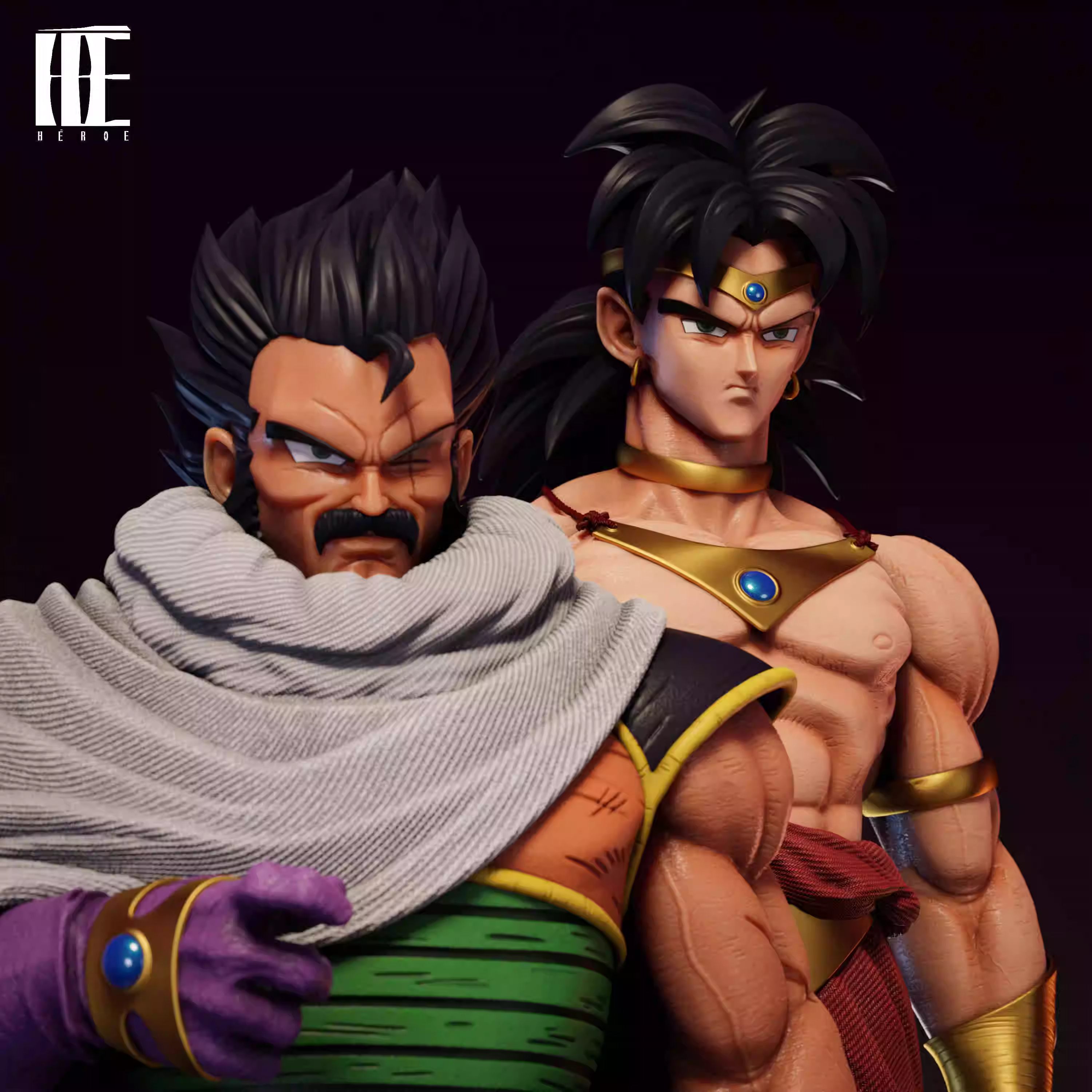 【Pre-sale】1/4 Scale Broly & Paragus-Héroe Collectibles Studio