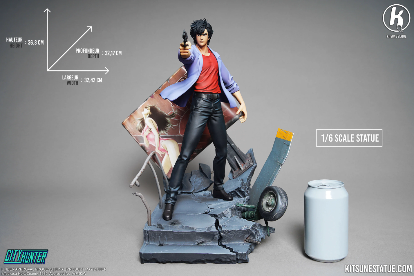【In stock】1/6 Scale Saeba Ryō-City Hunter-Kitsune Statue