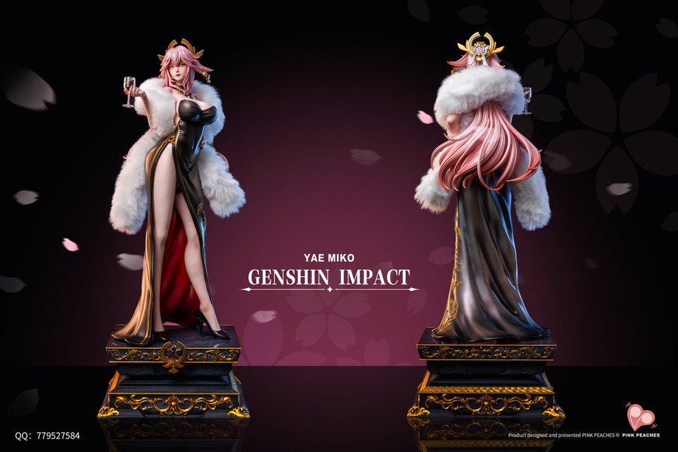 【Pre-sale】1/4 Scale Yae Miko-Genshin Impact-Pink Peaches Studio