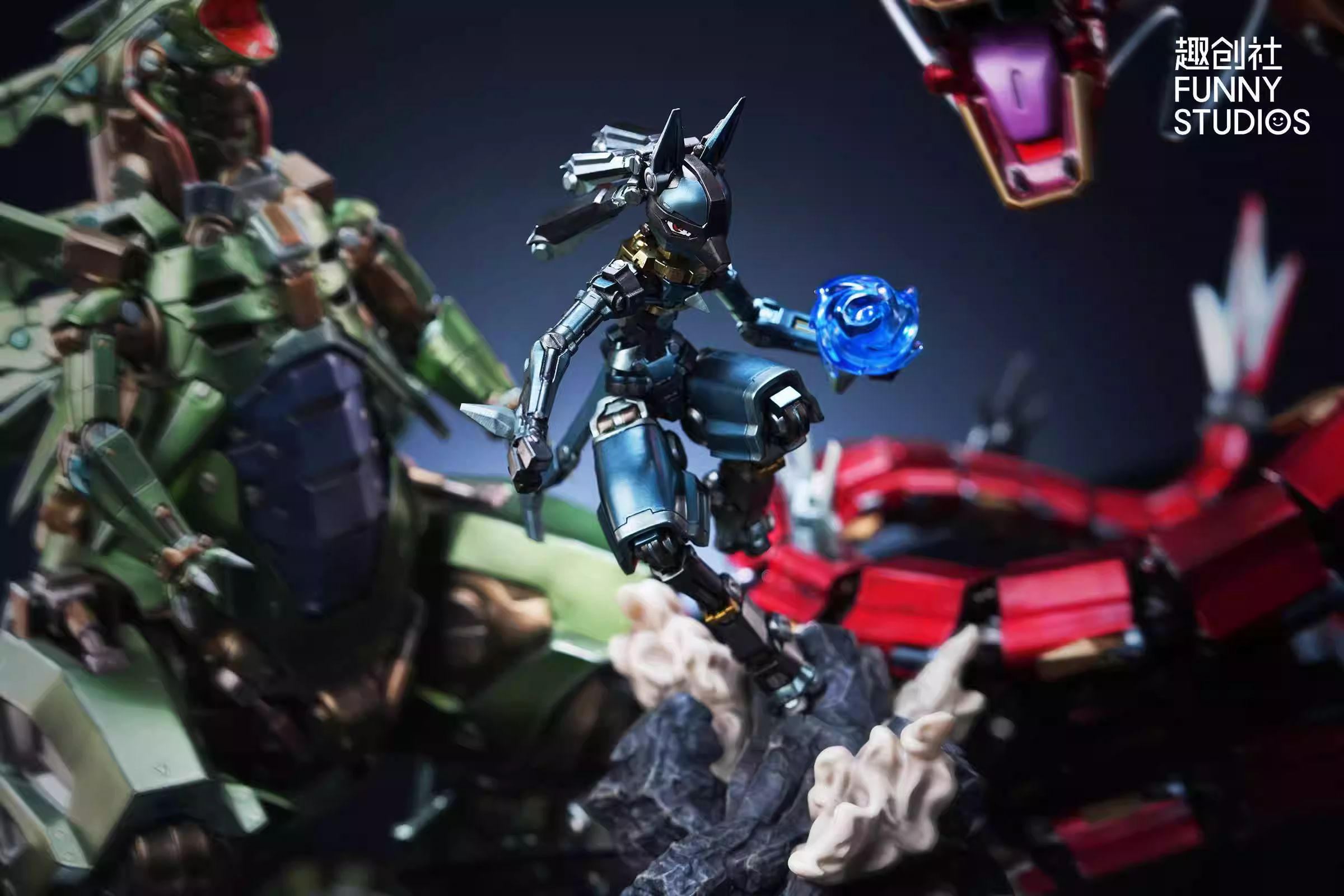 【Pre-sale】1/8 Scale Mechanical Lucario-Pokemon-Funny Studios