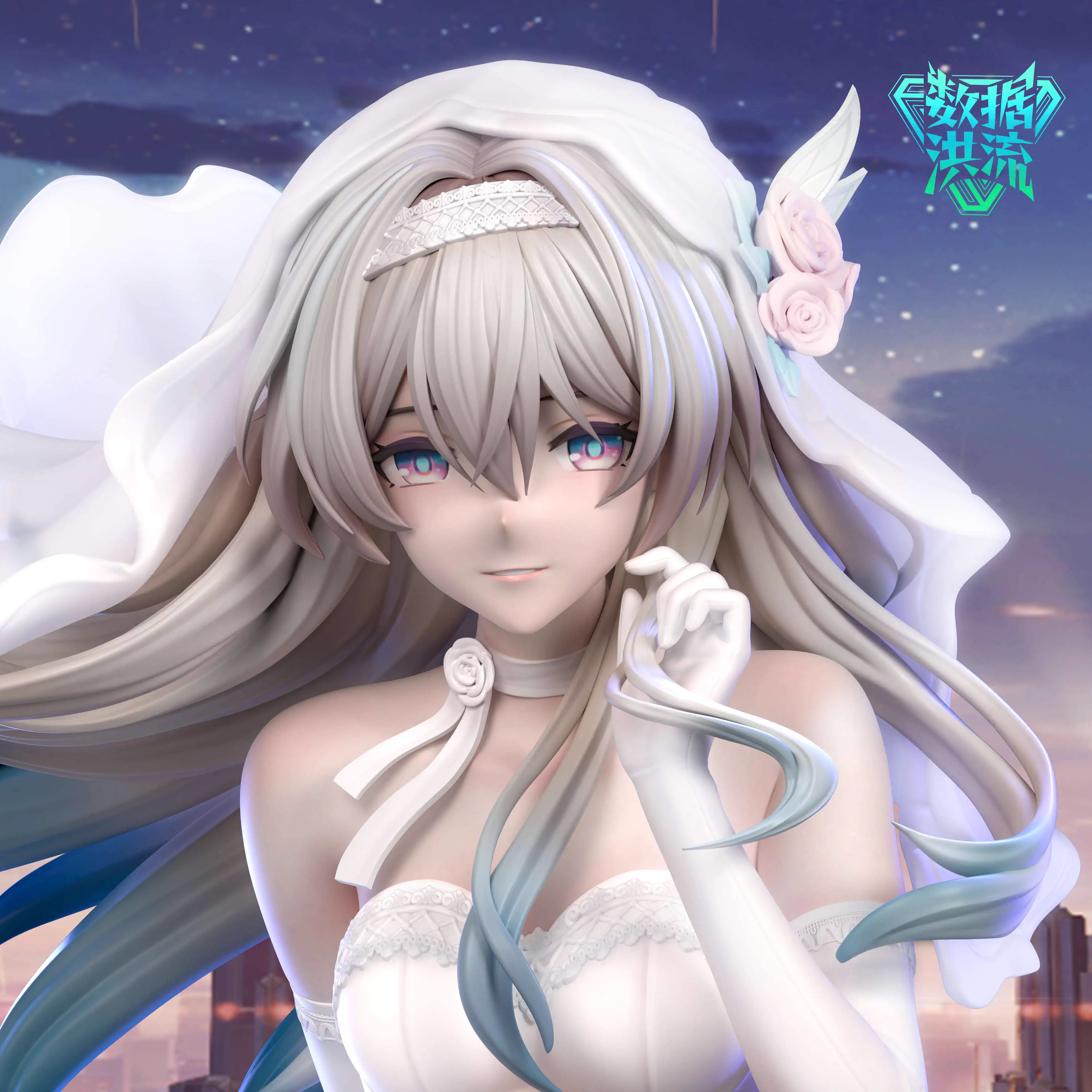 【Pre-sale】1/6 Scale Wedding Dressed Firefly-Honkai Impact 3-SJHL Studio