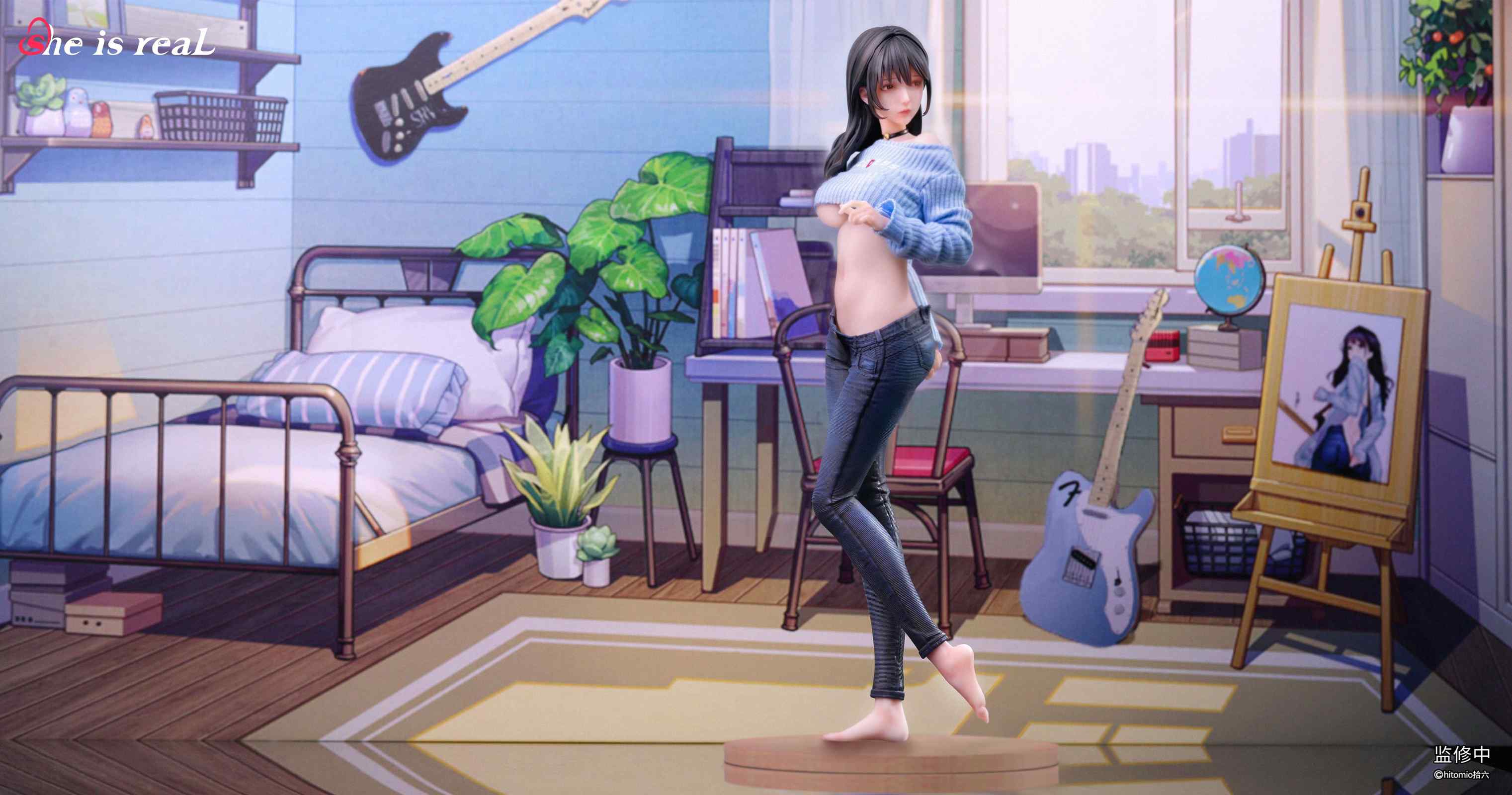 【Pre-sale】1/6 Scale Guitar Sister-Original Design-She is real Studio & Hitomio Studio