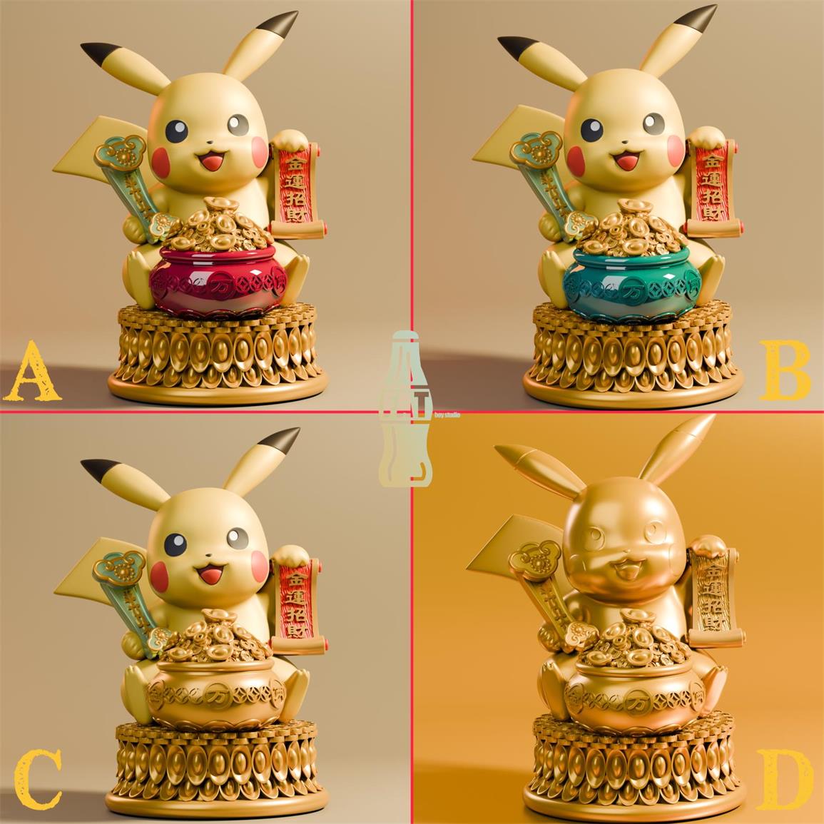 【Pre-sale】Rich Coming Pikachu-Pokemon-FAT Boy Studio