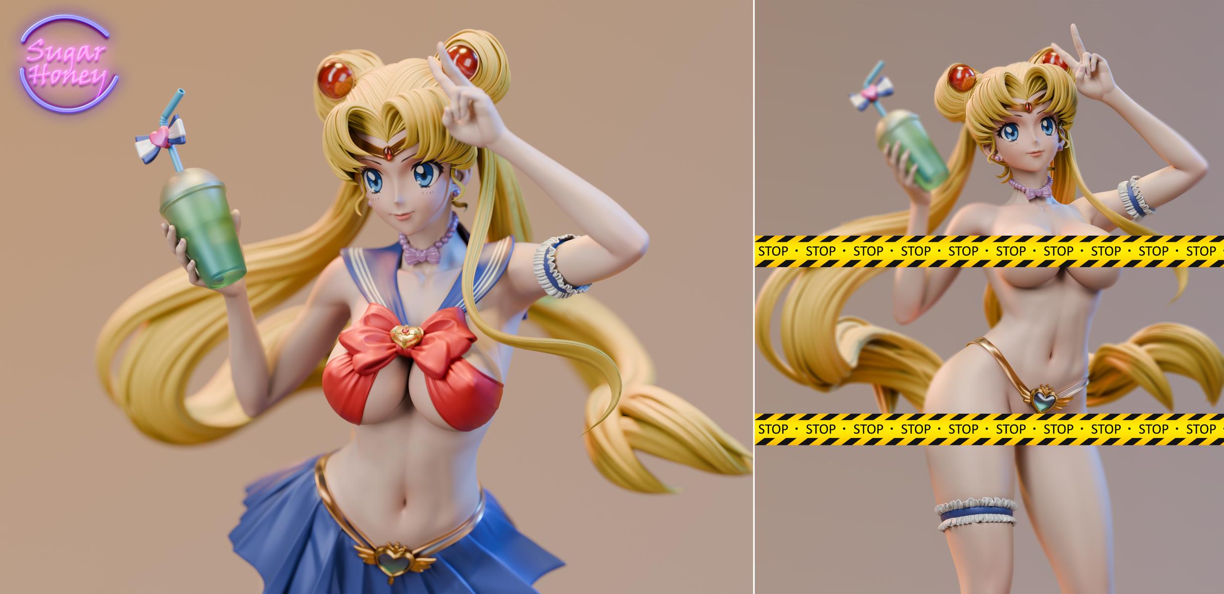 【Last one】1/6 Scale 002 Swimming Suit Tsukino Usagi-Sailor Moon-Sugar Honey Studio