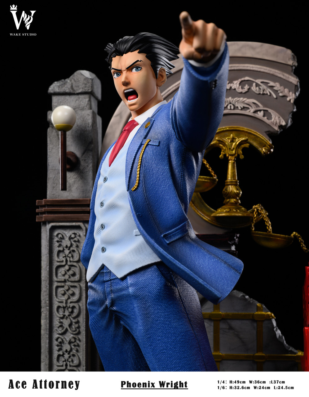 【Pre-sale】1/6 & 1/4 Scale Ace Attorney-Phoenix Wright-Wake studio