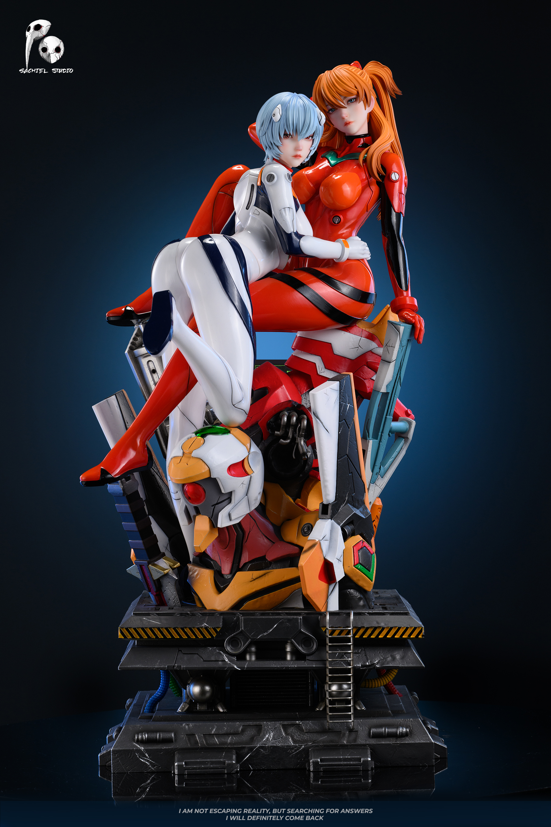 【Pre-sale】1/4 Scale Asuka Langley Soryu & Ayanami Rei-EVA-SACHIEL STUDIO