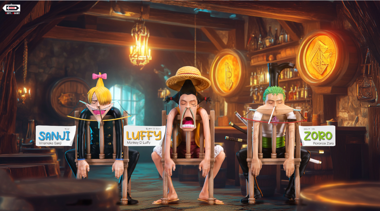 【Pre-sale】Luffy, Zoro & Sanji-LEFT & RIGHT Studio