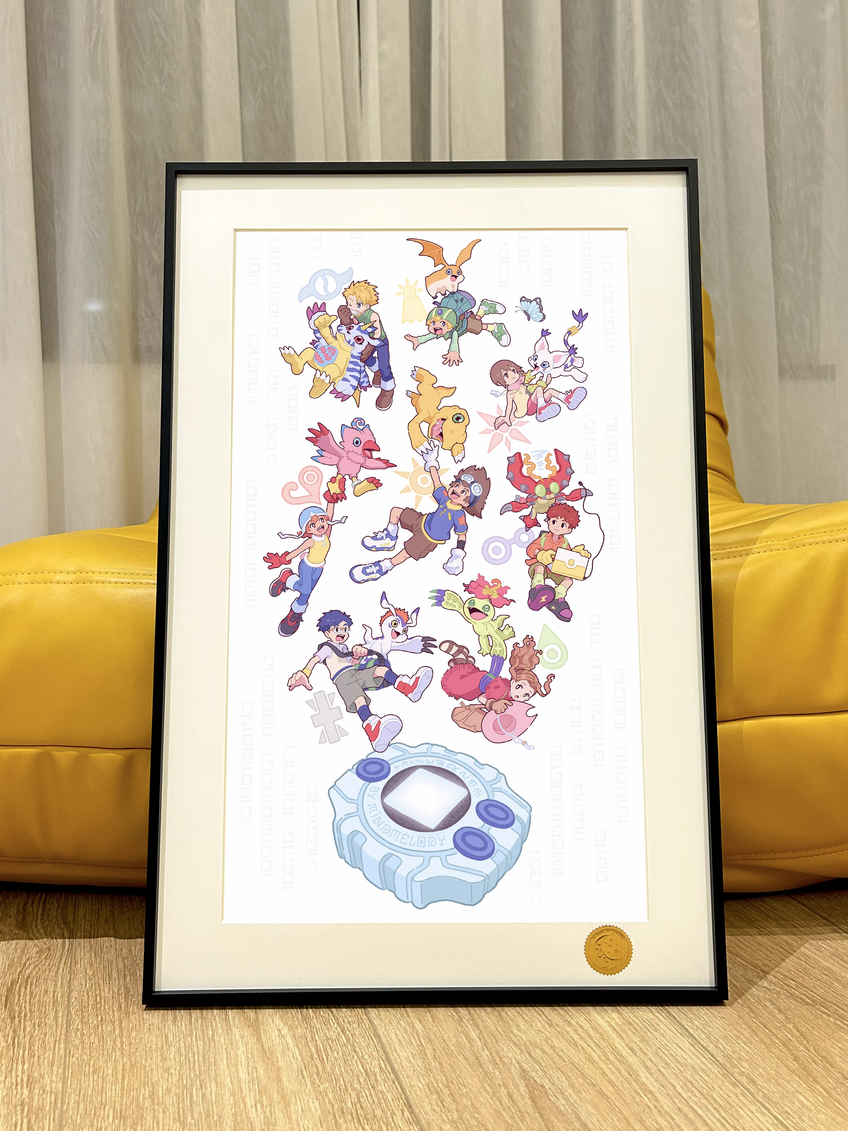 【Pre-sale】Decorative Painting of Main Characters of Digimon & Digimon Monsters & Digivice-Digimon Advanture–Xingkong Studio