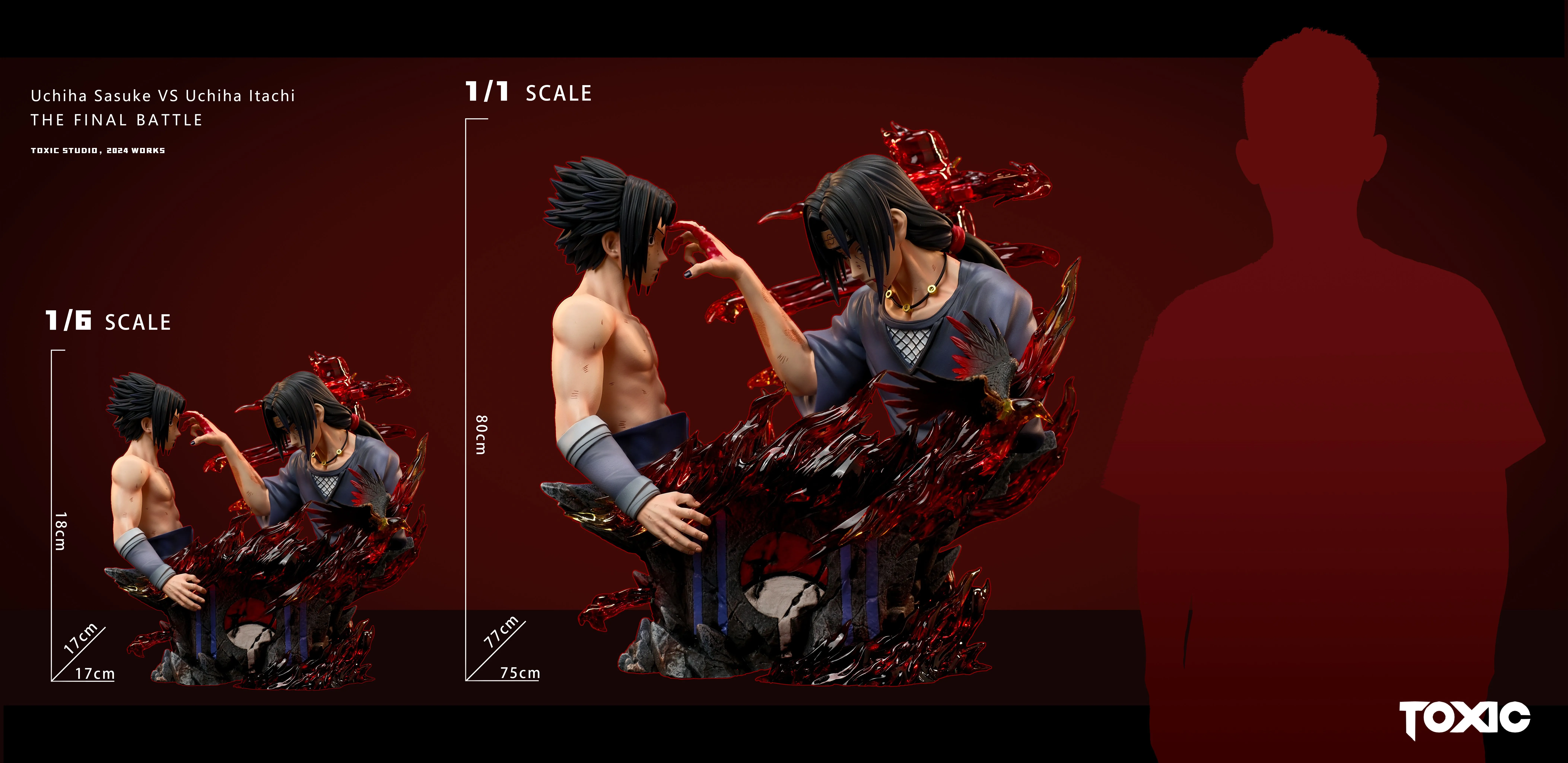 【Pre-sale】1/1 & 1/6 Scale Typical Scene 01 Bust of Uchiha Sasuke VS Uchiha Itachi-Toxic studio