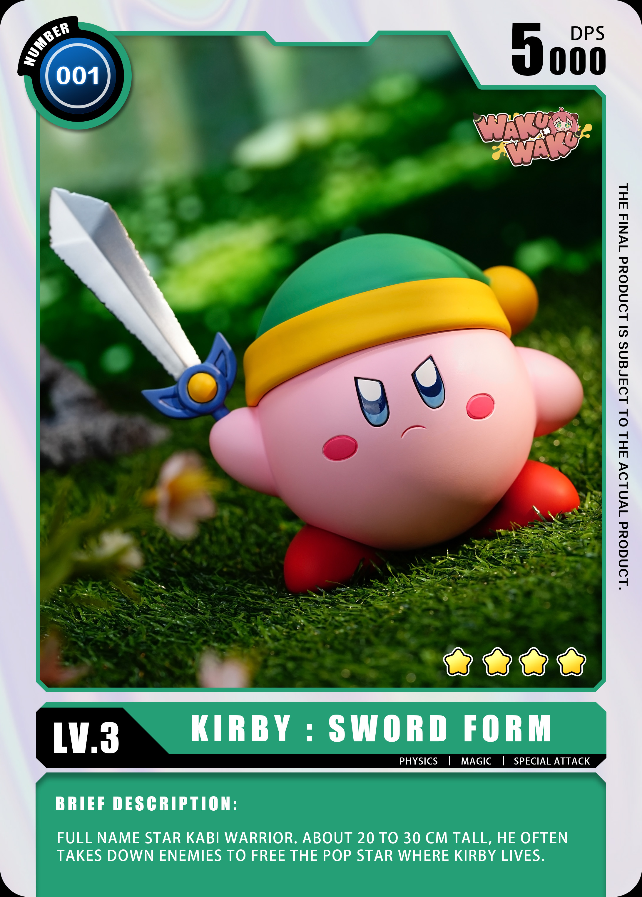 【Pre-sale】Swordsman Kirby-Pokemon-WAKUWAKU Studio