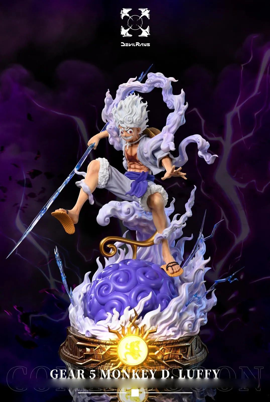 【Pre-sale】Gum-Gum Fruit & Sun God Nika Monkey D. Luffy with LED-Devil Rans Studio