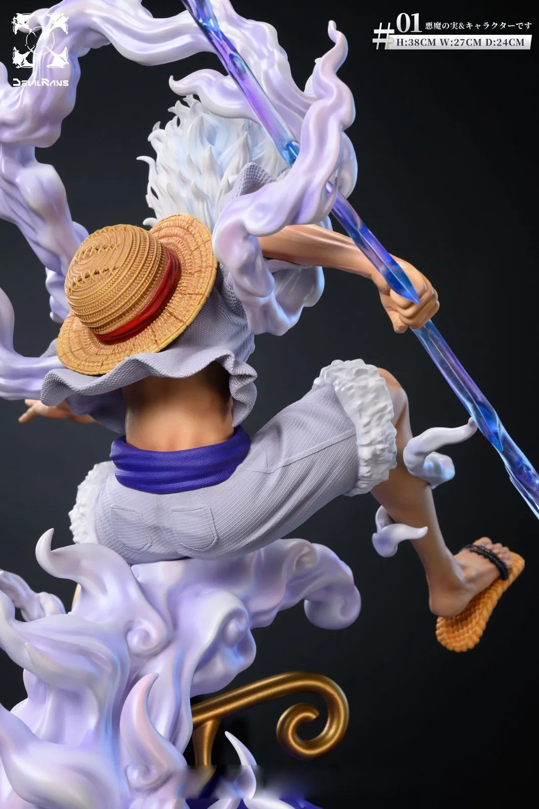 【Pre-sale】Gum-Gum Fruit & Sun God Nika Monkey D. Luffy with LED-Devil Rans Studio