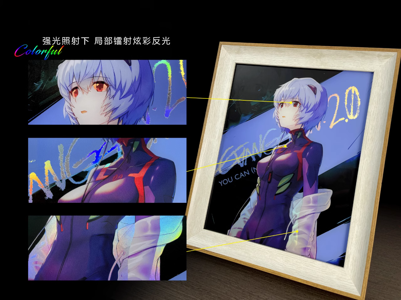 【In stock】Decorative Painting of Ayanami Rei-EVA-MOMO Studio
