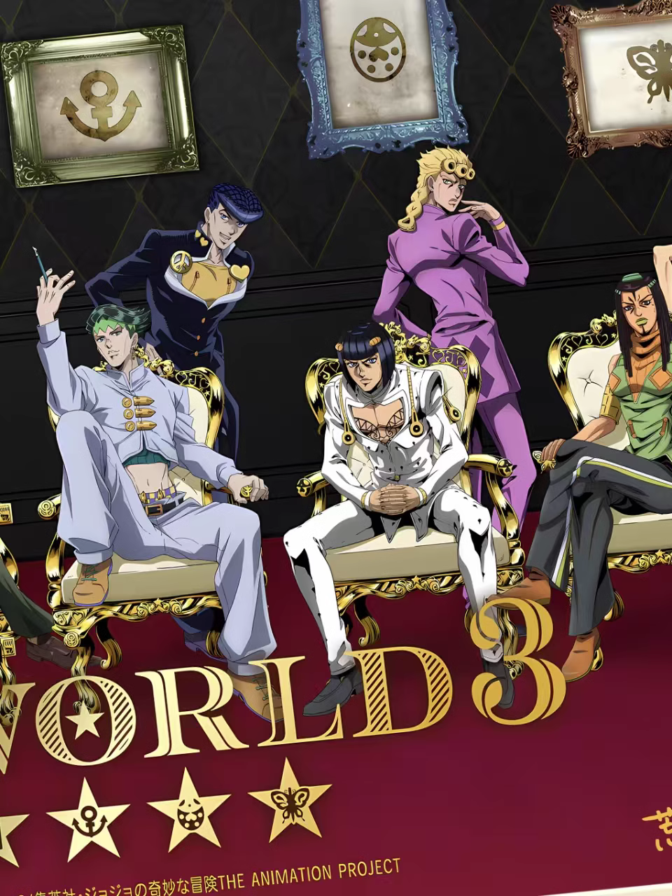 【Pre-sale】Decorative Painting of Kujō Jōtarō, Dio & Higashikata Josuke-JoJo's Bizarre Adventure-XingKong Studio