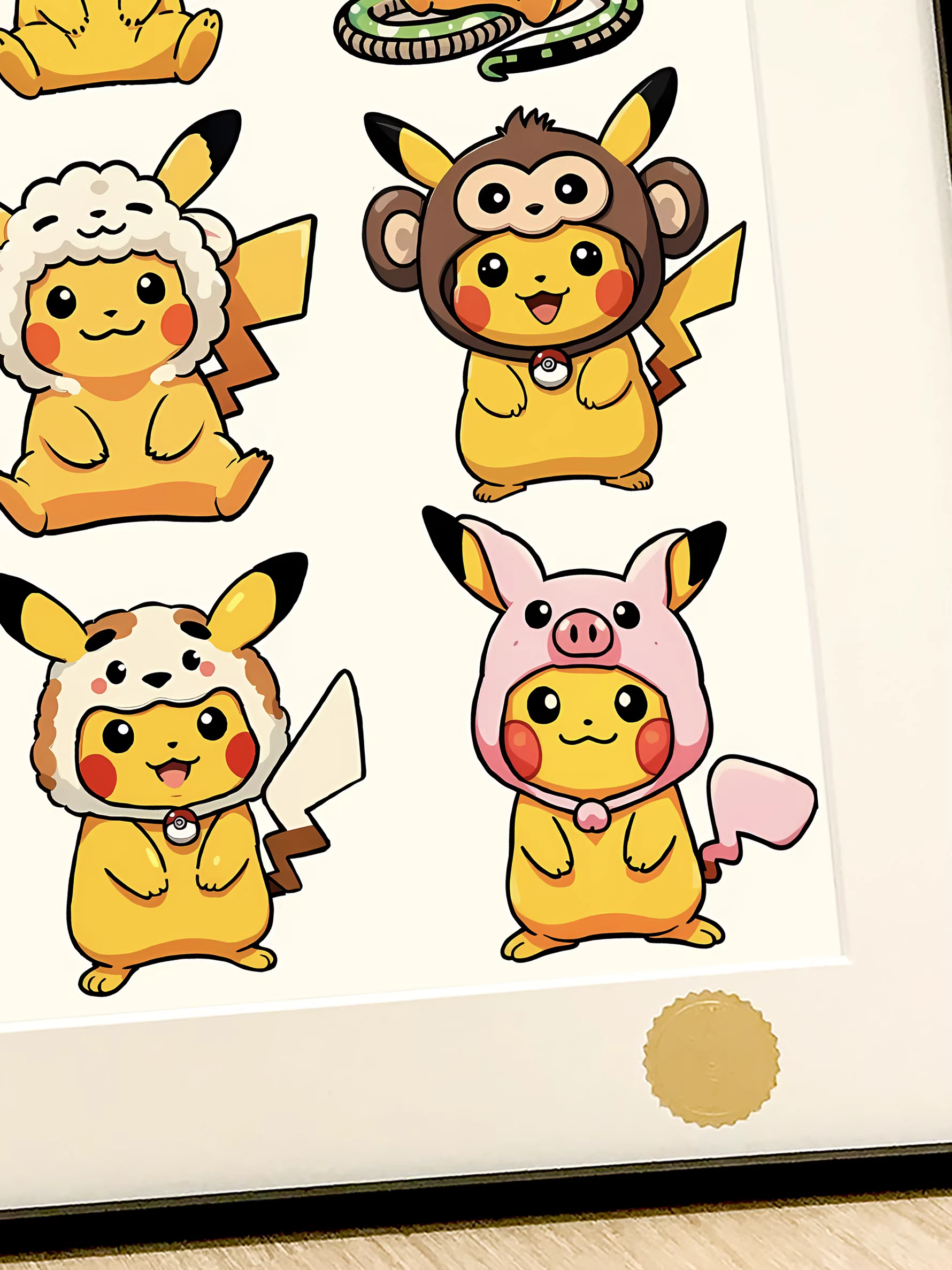 【Pre-sale】Decorative Painting of Twelve Zodiac Signs Pikachu-Pokemon-XingKong Studio