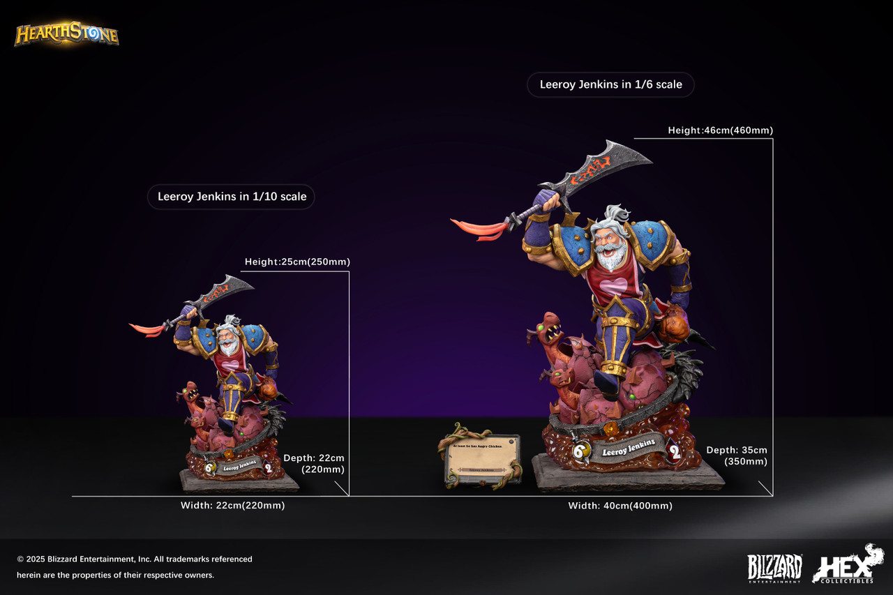 【Pre-sale】1/6 & 1/10 Scale Leeroy Jenkins-Hearthstone: Heroes of Warcraft-HEX Collectibles Studio