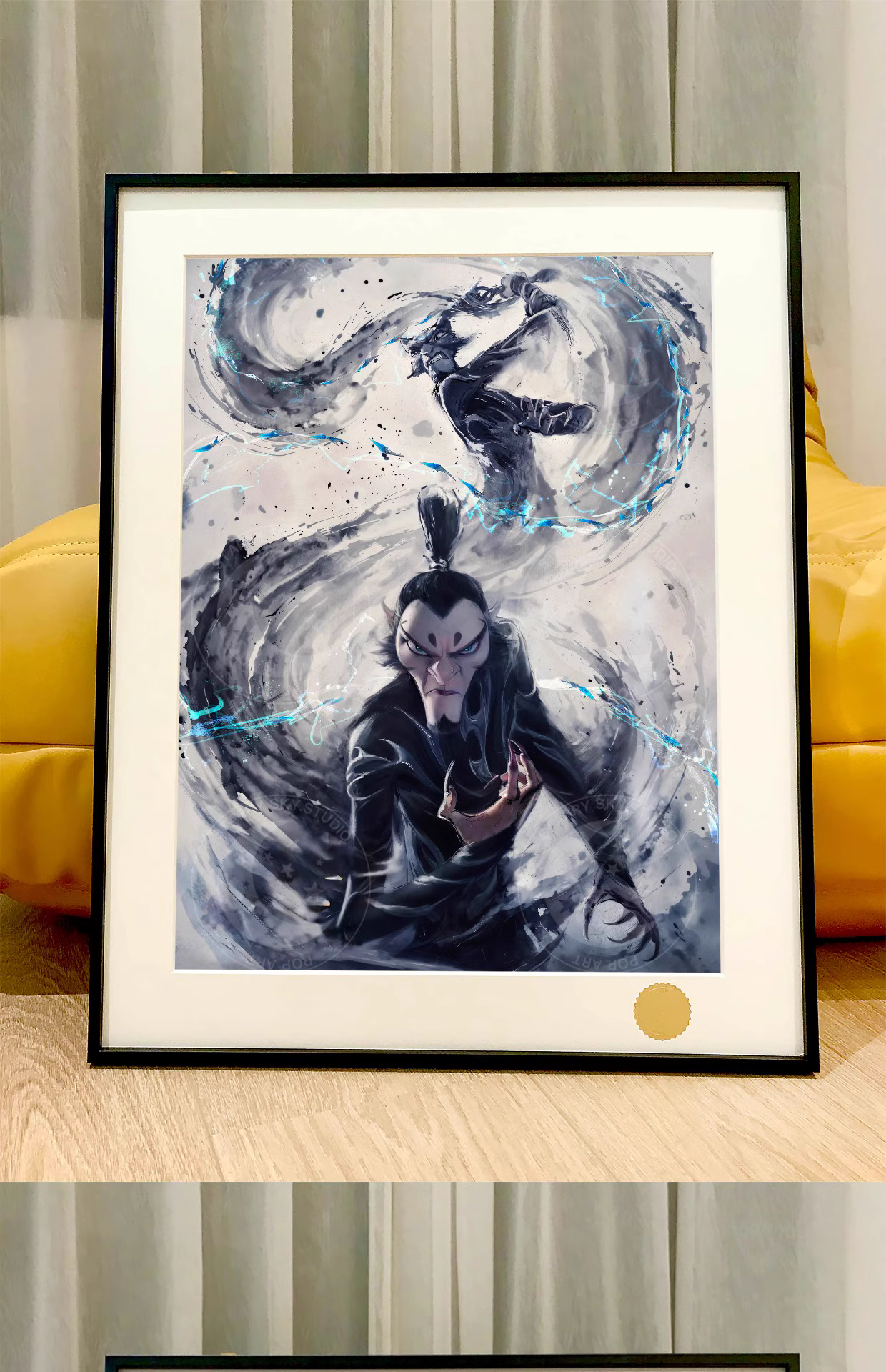 【Pre-sale】Decorative Painting of Shen Gongbao & Ao Guang-Nezha: Demon Child Conquers the Sea-XingKong Studio