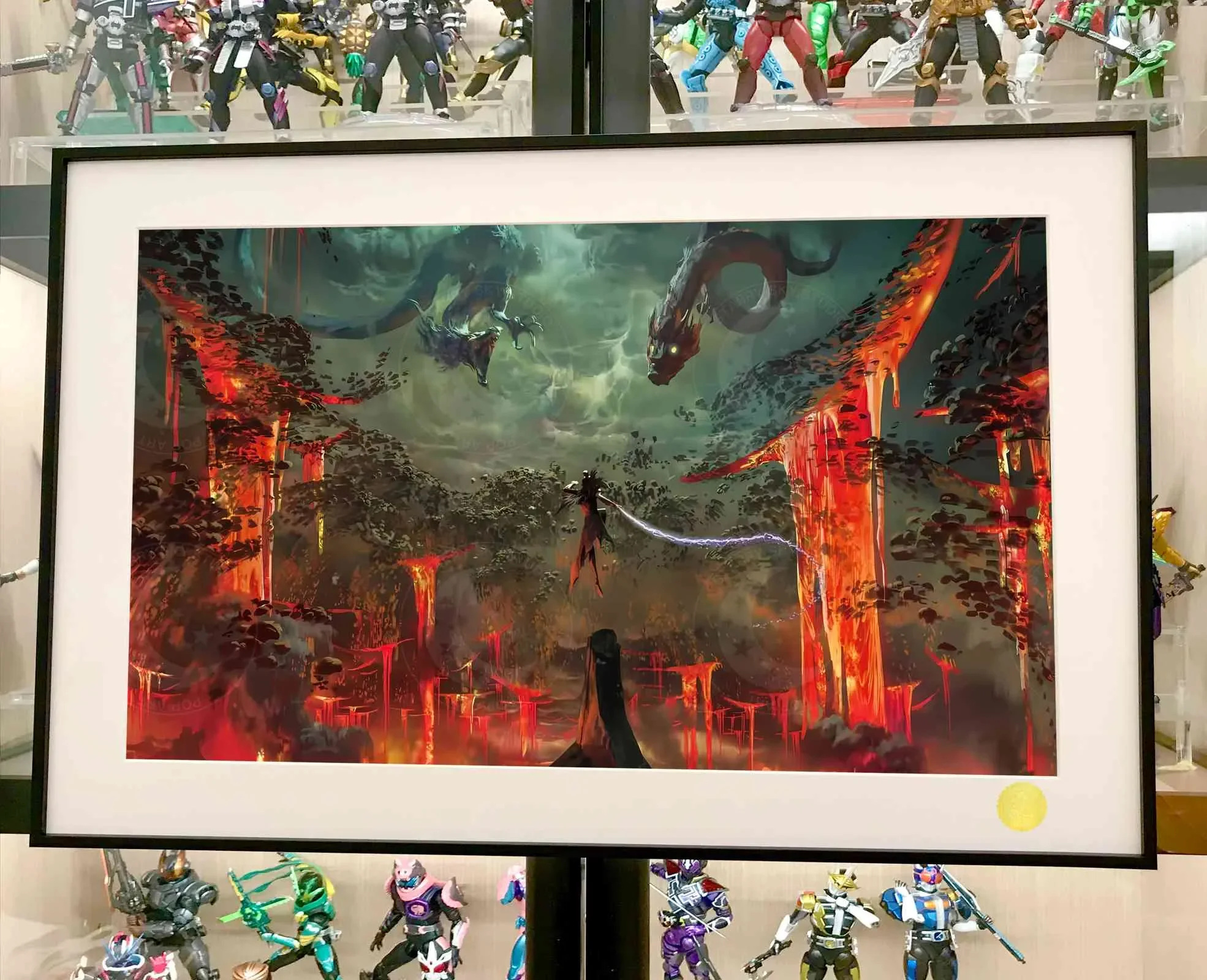 【Pre-sale】Decorative Painting of Shen Gongbao Fights Three Dragons-Ne Zha 2-XingKong Studio