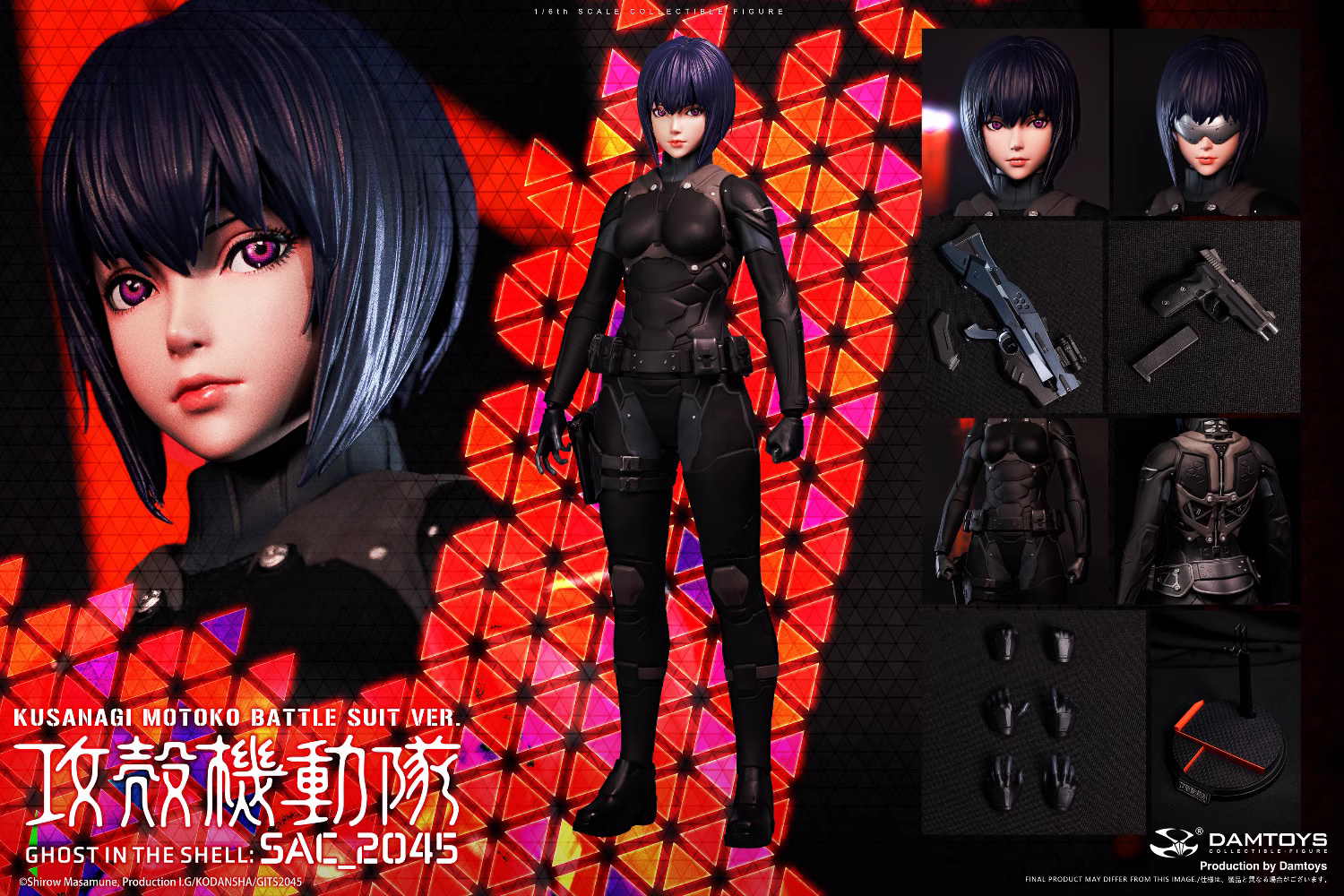 【Pre-sale】1/6 Scale Kusanagi Motoko-Ghost in the Shell: S.A.C. 2nd GIG-DAMTOYS Studio