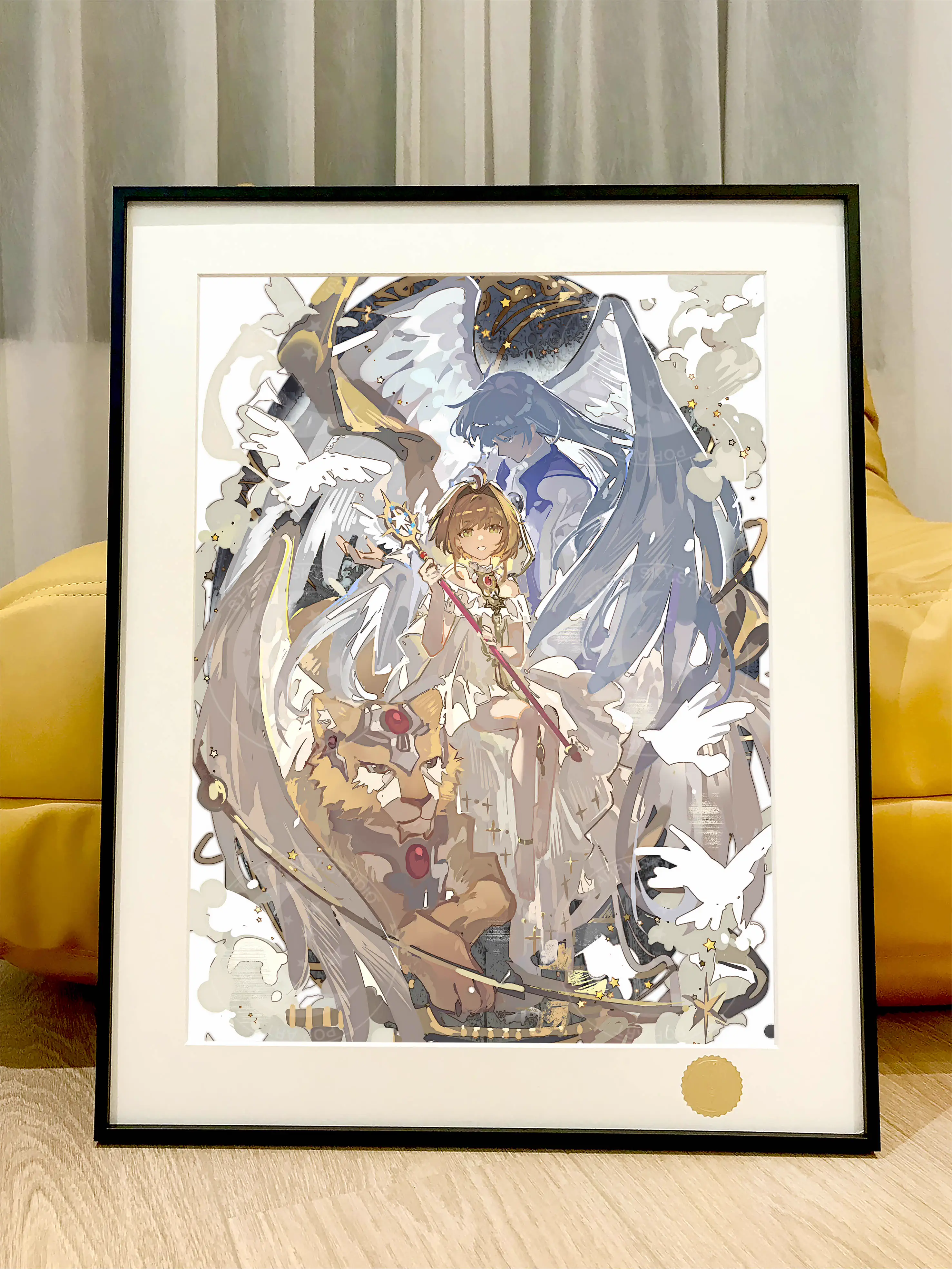 【Pre-sale】Decorative Painting of Sakura, ユエ & CERBERUS-Card Captor Sakura-XingKong Studio