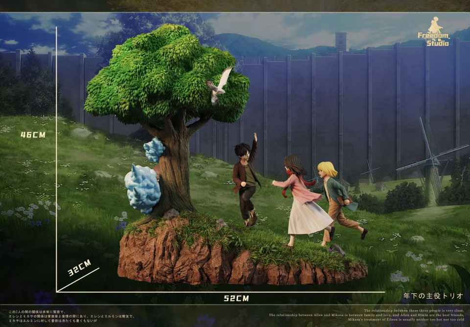 【Sold out】Childhood Eren & Armin & Mikasa-Attack on Titan-Freedom studio