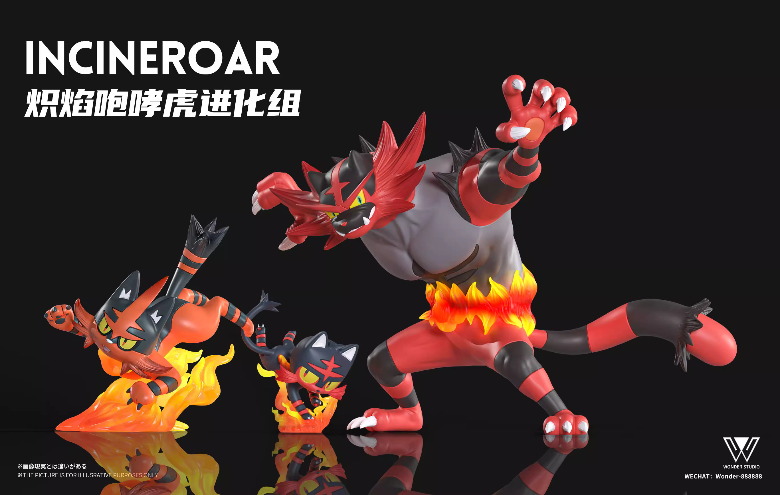 【Pre-sale】1/20 Scale Incineroar-Pokemon-Wonder Studio