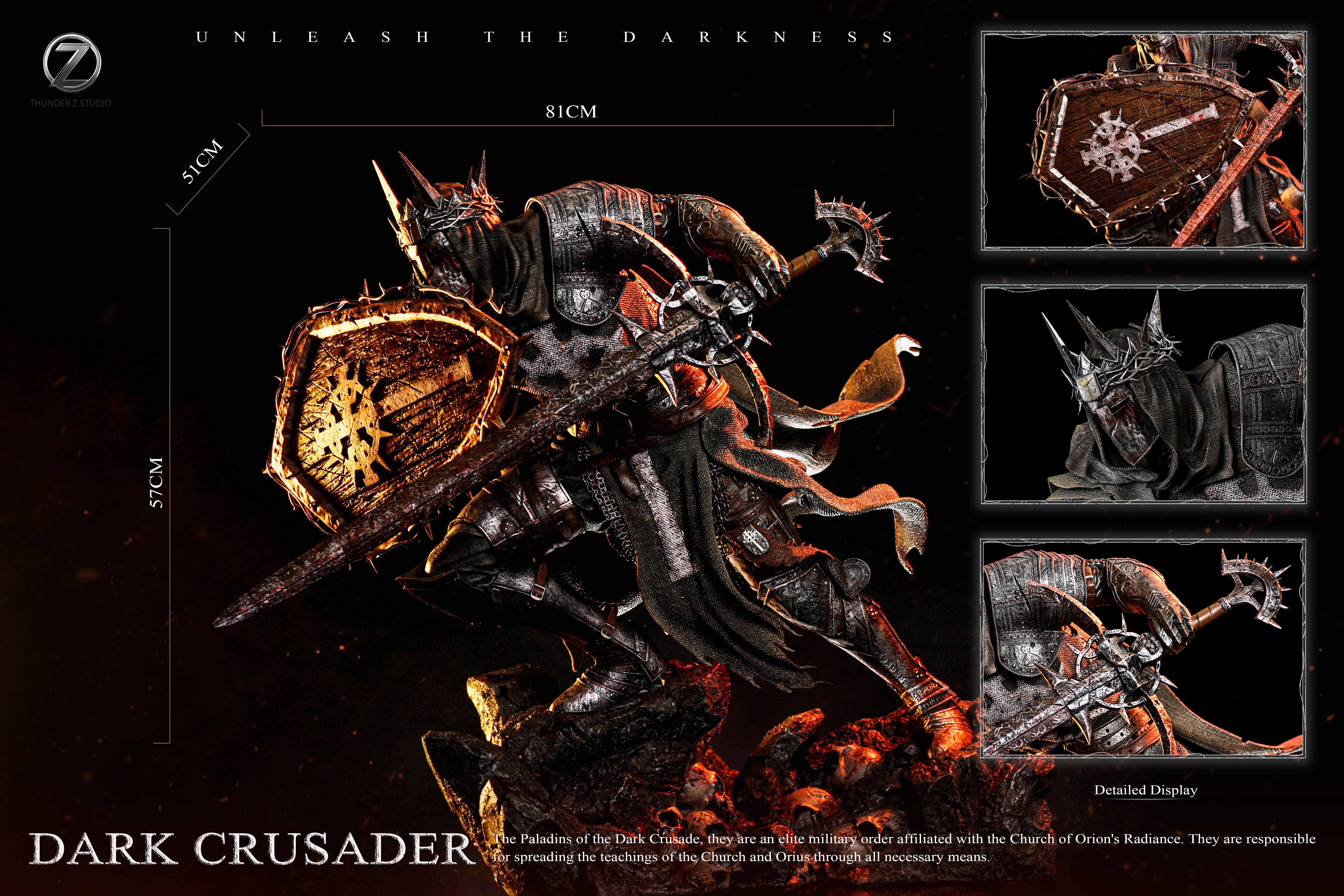 【Pre-sale】1/4 Scale Dark Crusader-Warhammer 40,000: Dawn of War Dark Crusade-THUNDER Z STUDIO