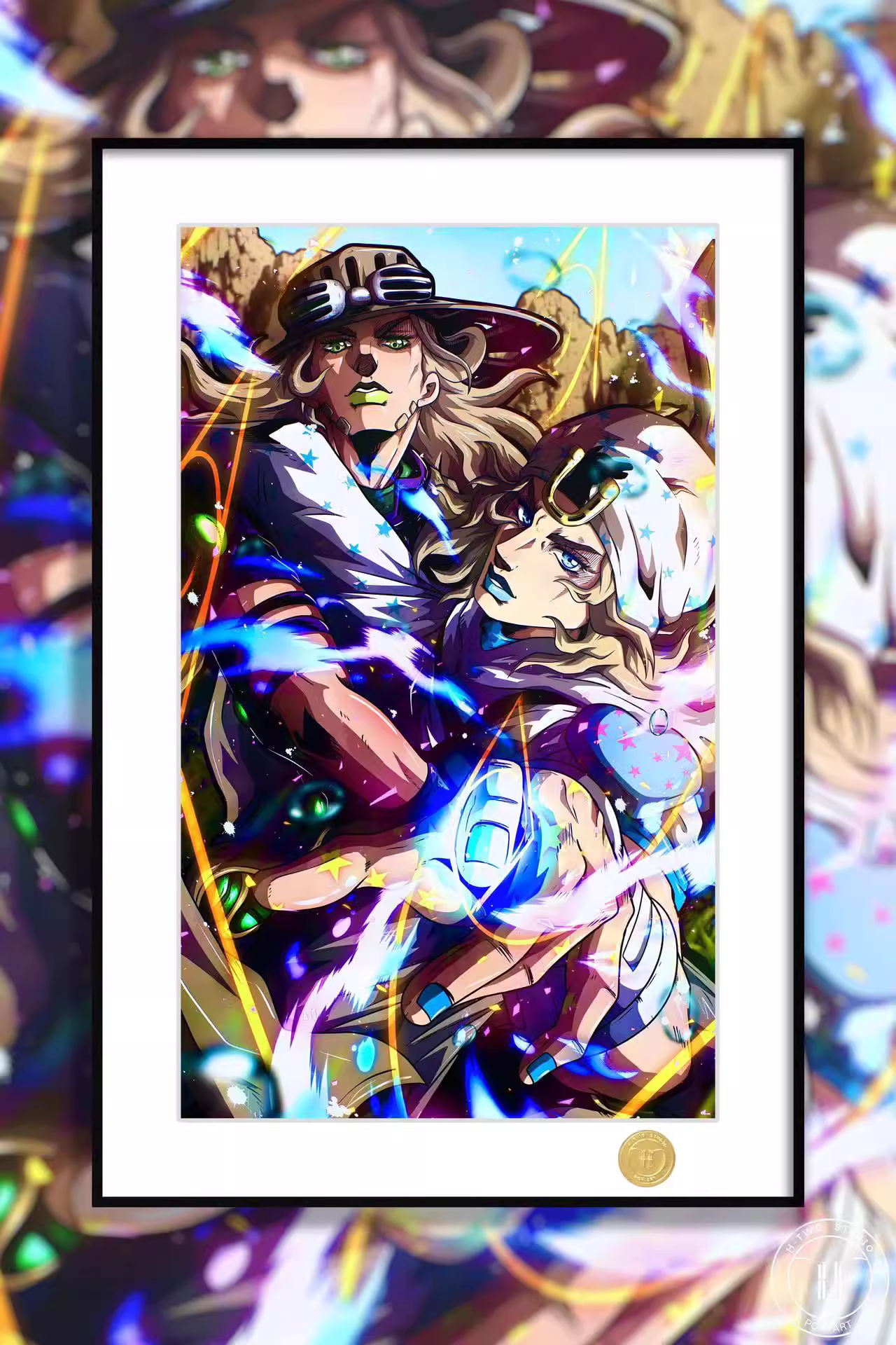 【Pre-sale】Decorative Painting of Jonathan Joestar and Julius Caesar Zeppeli-STEEL BALL RUN-H2 Studio