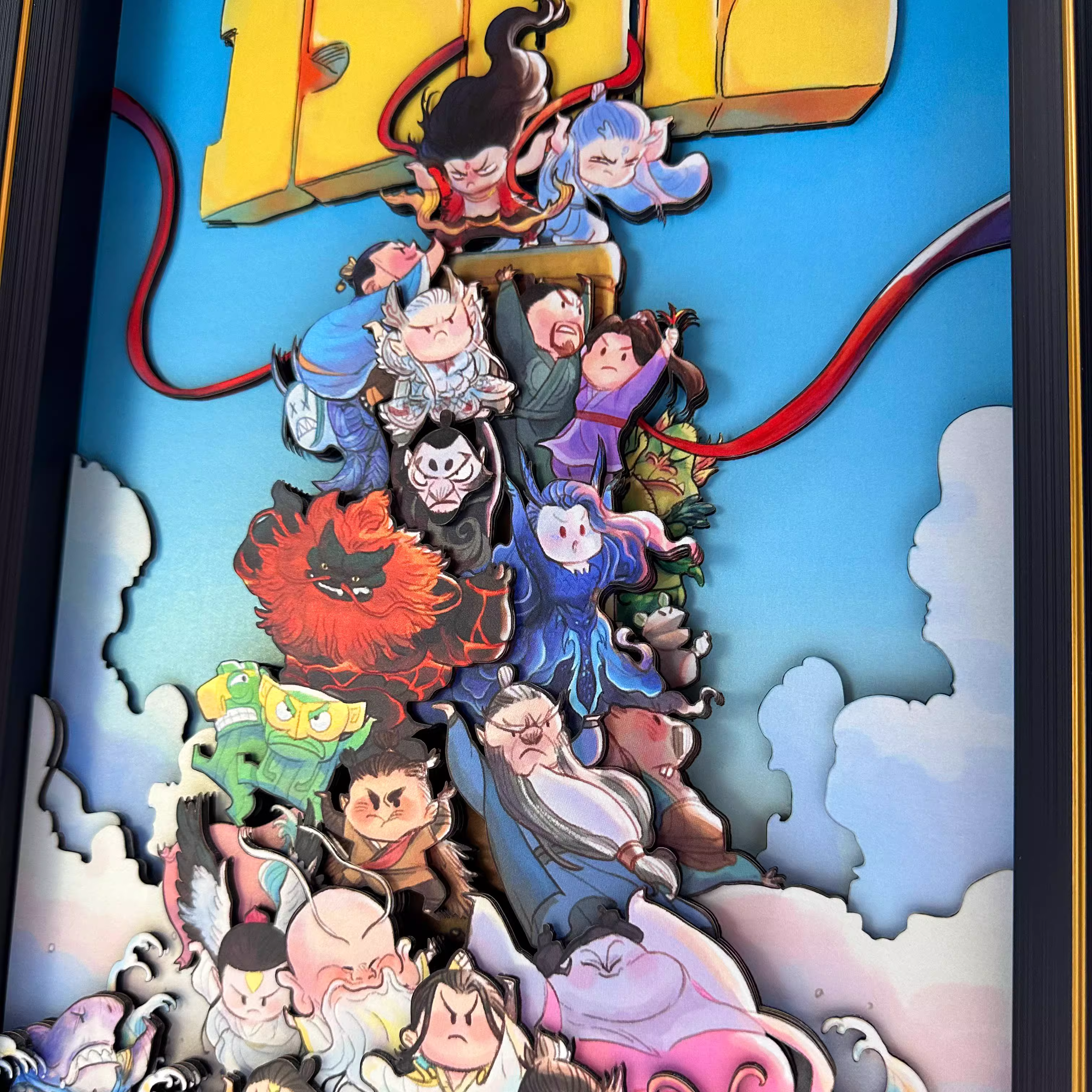 【In stock】Decorative Painting of Commemorative Poster-Nezha: Demon Child Conquers the Sea-Aotu Panda