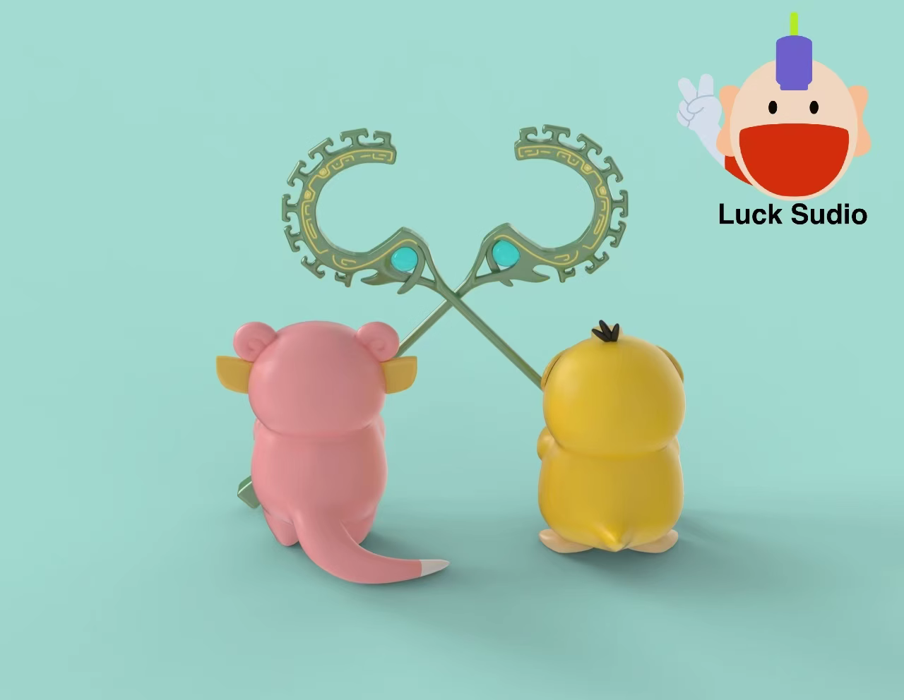 【Pre-sale】Psyduck and Slowpoke Cos Guardian Beast-Pokemon-Luck Studio