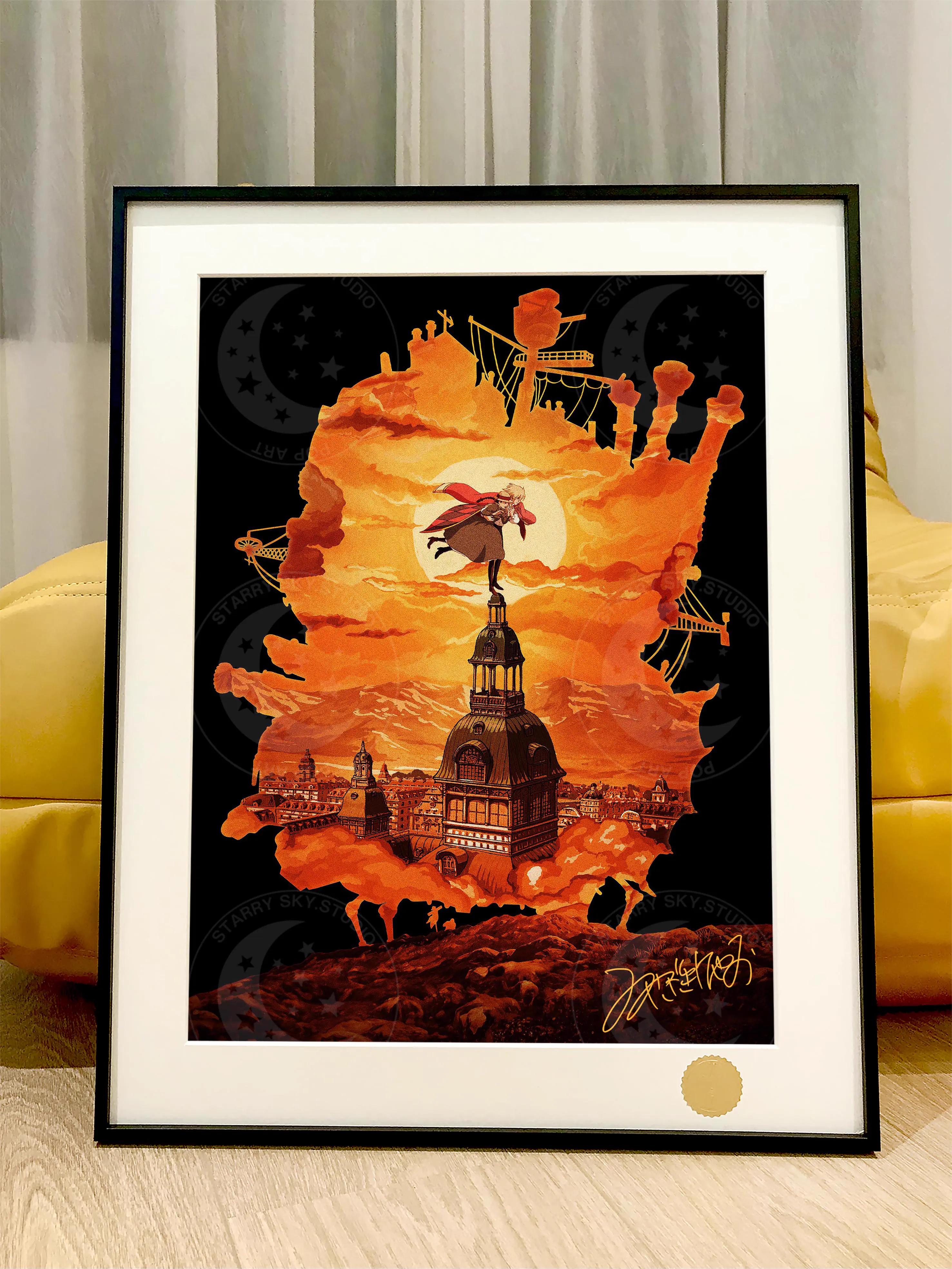 【Pre-sale】Decorative Painting of Sophie and Howl-Howl's Moving Castle-XingKong Studio