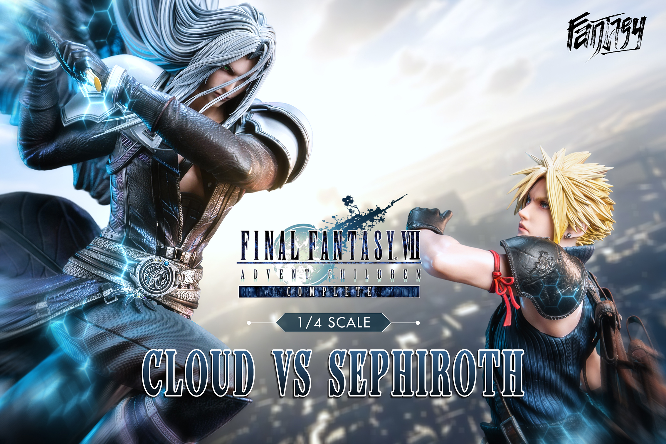 【Pre-sale】1/4 Scale Sephiroth vs Cloud-(FF7) Final Fantasy-Fantasy Studio