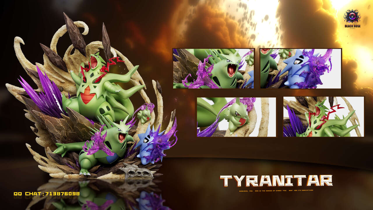 【Pre-sale】Tyranitar Family-Pokemon-Black Rose Studio