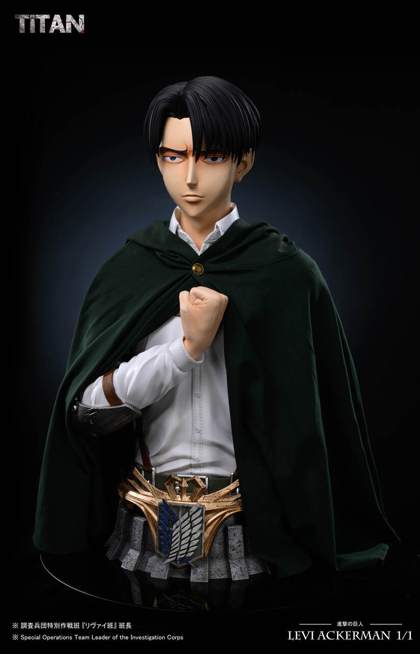 【Pre-sale】1/1 Scale Bust of Levi-Attack on Titan-Titan studio