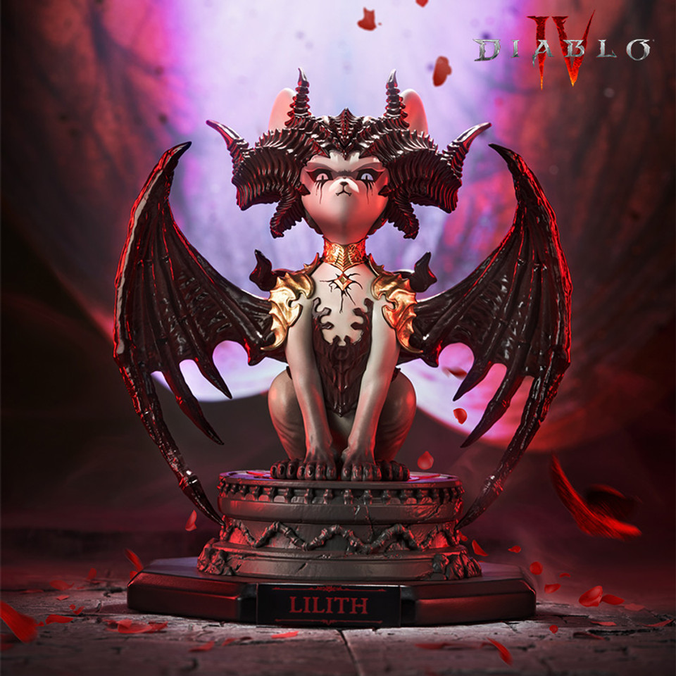 【Pre-sale】Lilith Meow Light-Up Collectible Figure-Diablo IV-Blizzard Studio