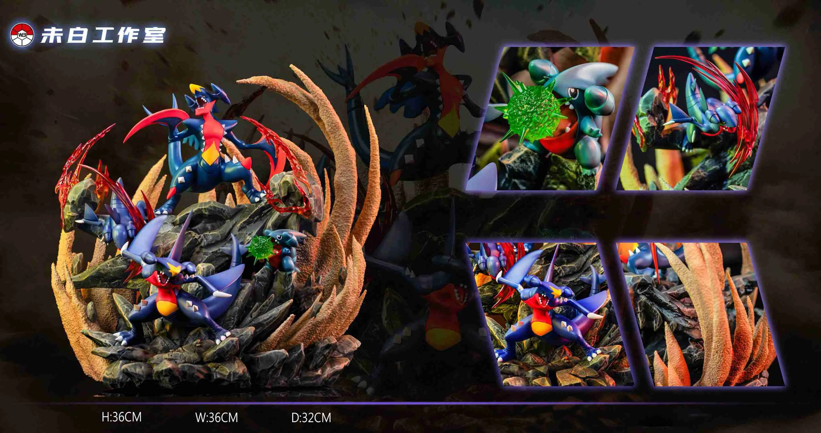 【Pre-sale】Evolution of Garchomp Set-Pokemon-WeiBai Studio