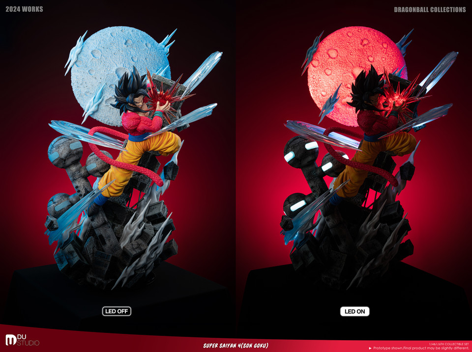 【Pre-sale】1/6 and 1/4 Scale SS4 Goku with LED-DU Studio