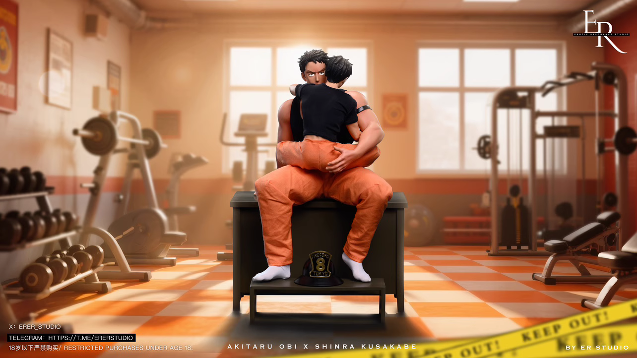 【Pre-sale】1/6 Scale Akitaru Obi and Shinra Kusakabe-En'en no Shōbōtai-Erotic Resonance Studio