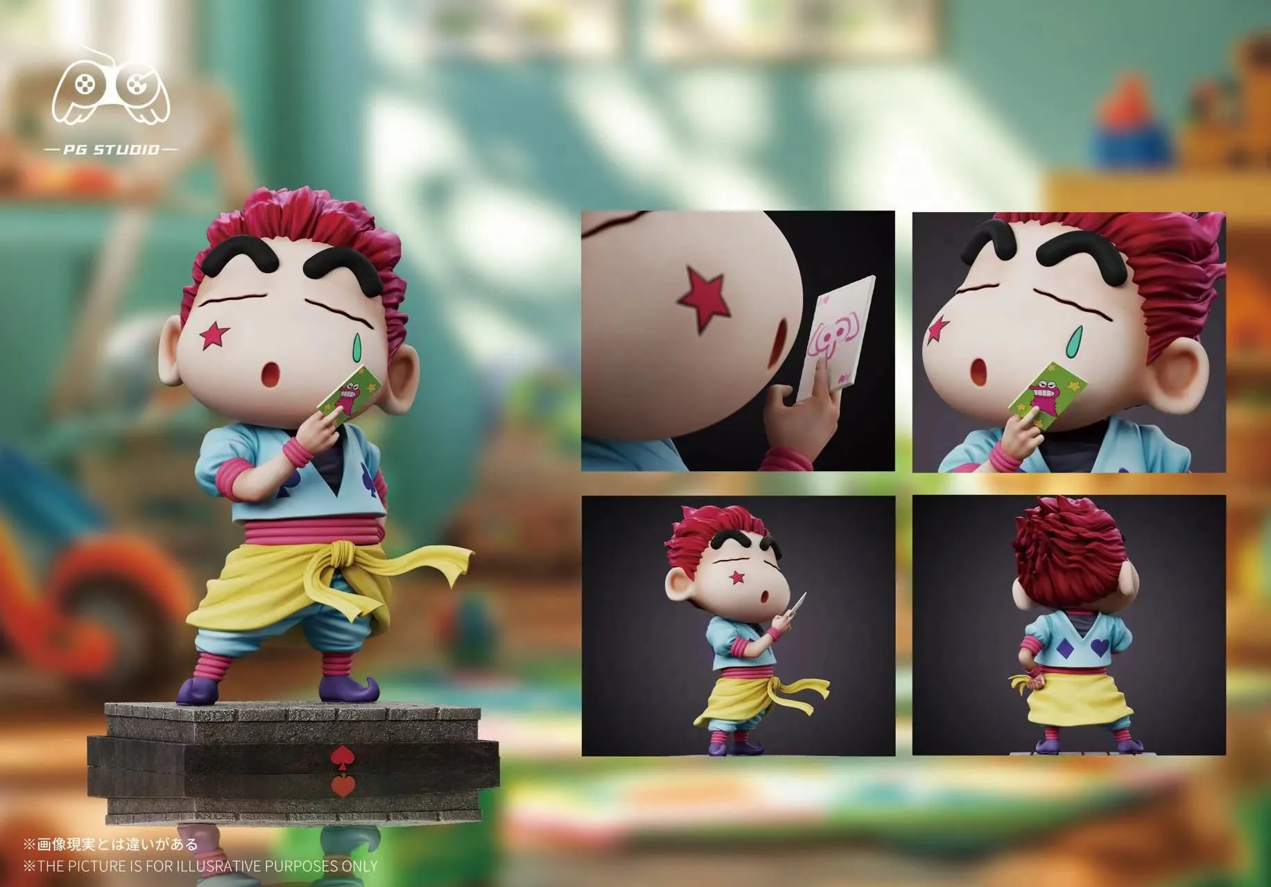 【Pre-sale】Small & Big Scale Hisoka Morow Cosplay Shin-chan-HUNTER X HUNTER Crayon Shin-chan-PG Studio
