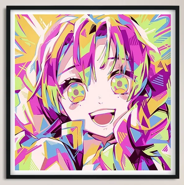 【Pre-sale】Mitsuri Kanroji & Obanai Iguro Decorative Painting & Fridge Magnet-Kimetsu No Yaiba-BLK Studio