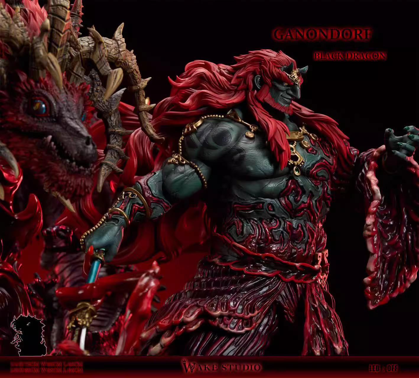 【Pre-sale】1/4 and 1/6 Scale Ganondorf with LED-The Legend of Zelda-Wake Studio