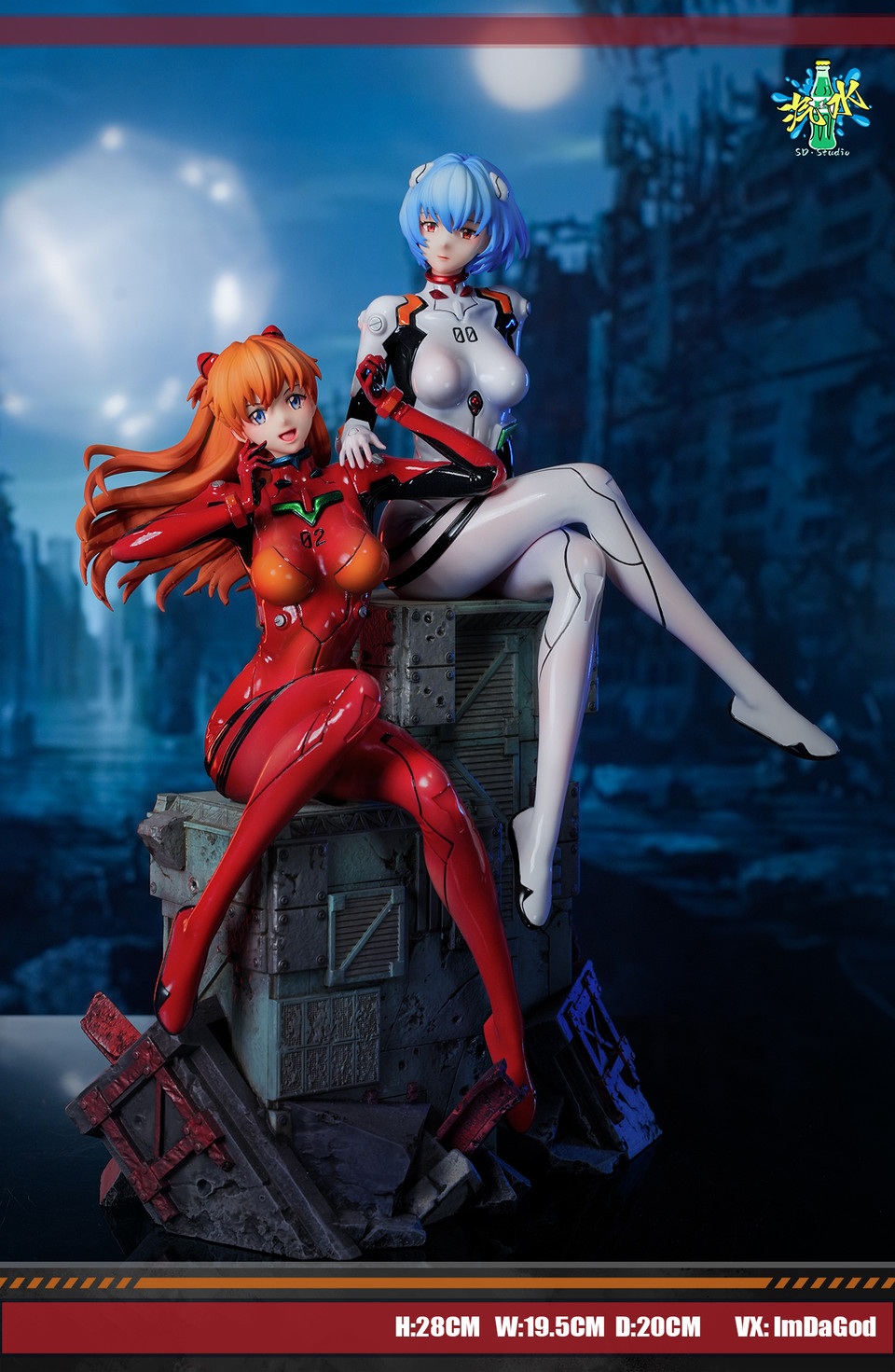 【Pre-sale】1/6 Scale Asuka and Ayanami Rei-(EVA) Neon Genesis EVAngelion-SD Studio