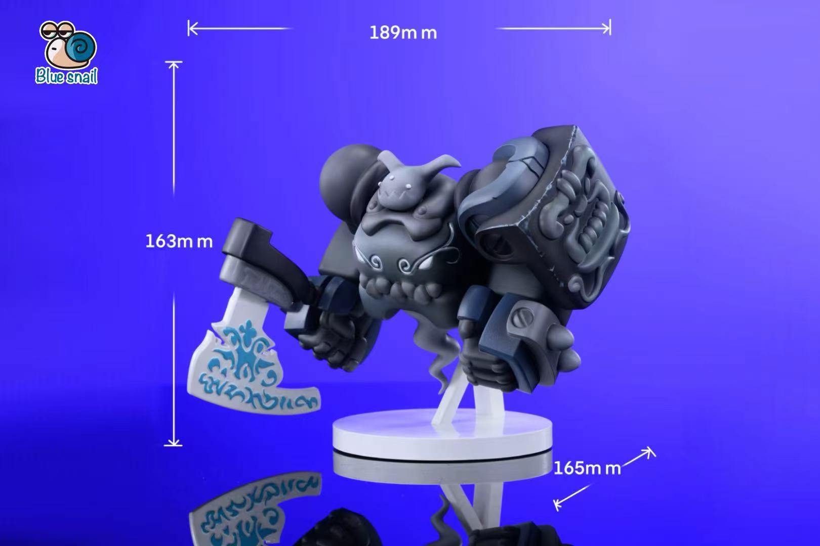 【Pre-sale】027 Black Armored/Door God-Blue Snail Studio