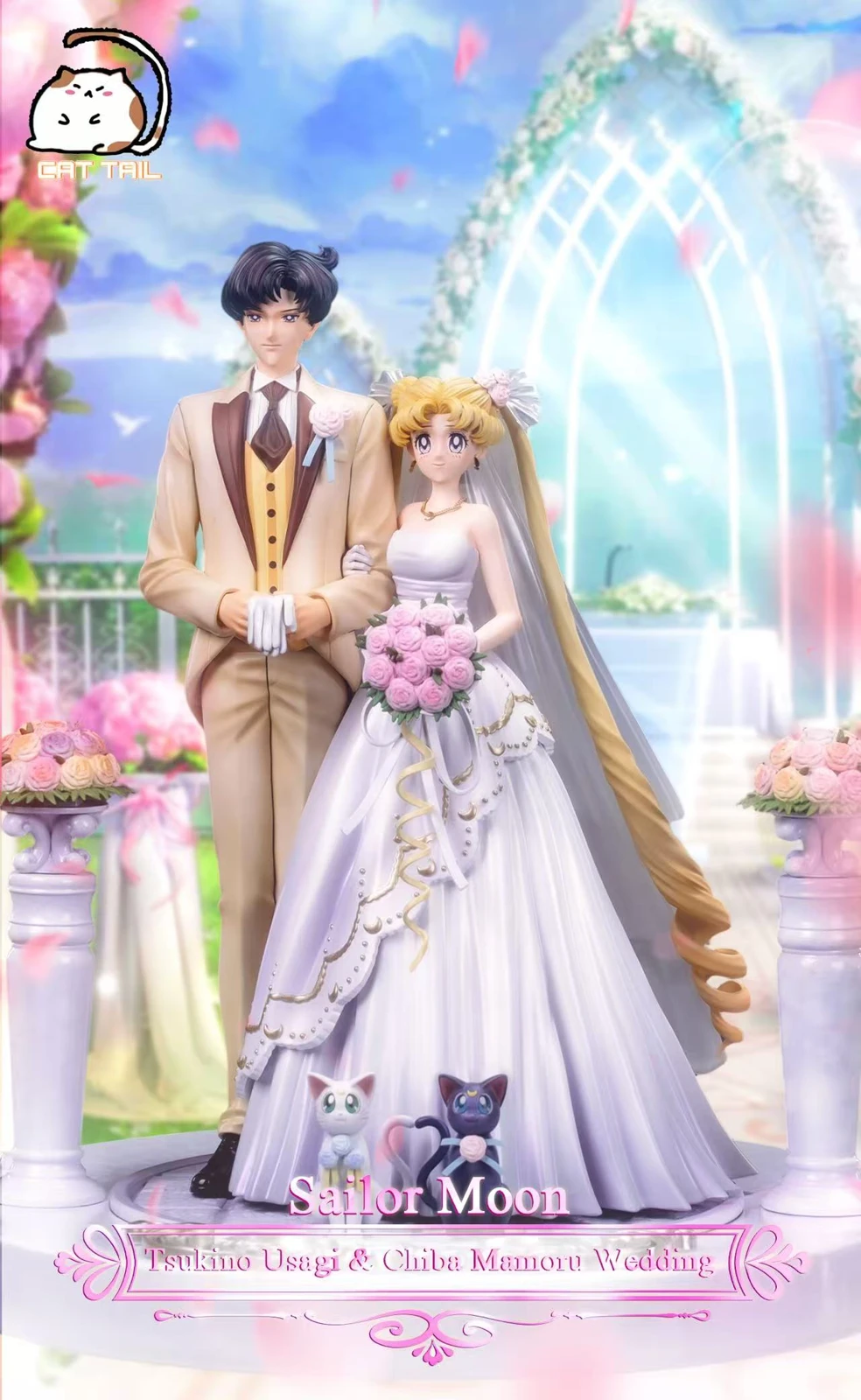 【Pre-sale】1/6 Scale Wedding Ver. Usagi Tsukino and Mamoru Chiba-Cat Tail Studio