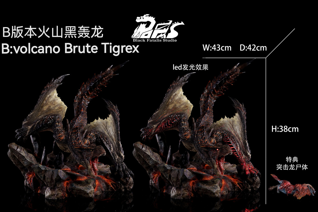 【Pre-sale】Tigrex﻿ with LED-Black Fatalis Studio