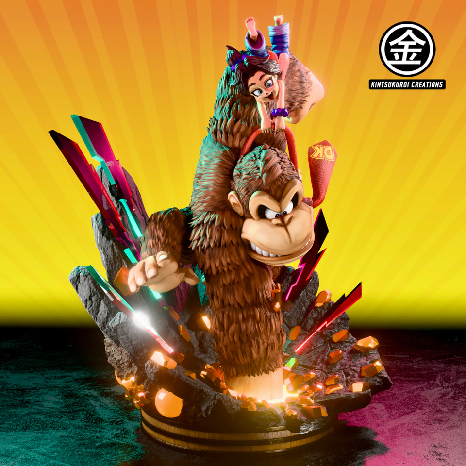 【Pre-sale】1/4 Scale DK Banana Diorama with LED-Kintsukuroi Creations Studio