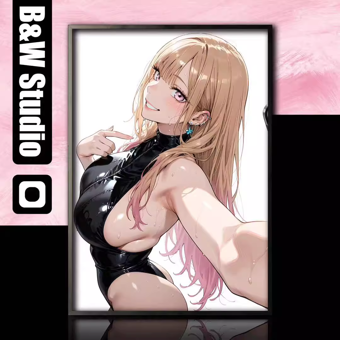 【Pre-sale】Decorative Painting of Kitagawa Marin-My Dress-Up Darling-Black and White Studio