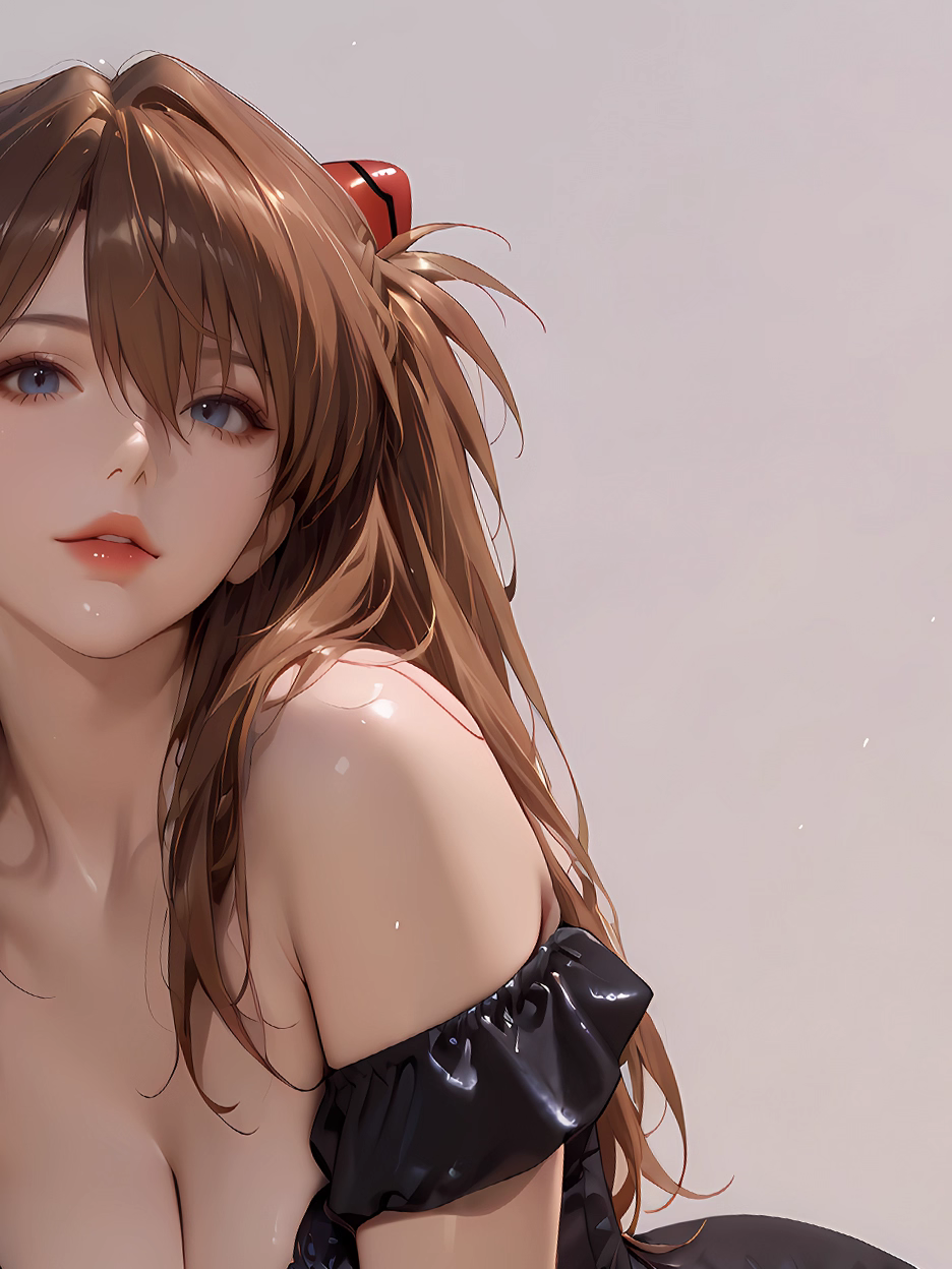 【Pre-sale】Decorative Painting of Blaack Dress Asuka Langley Soryu-EVA-XingKong Studio